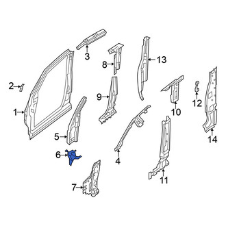 Nissan OE - Left Lower Body A-Pillar Reinforcement