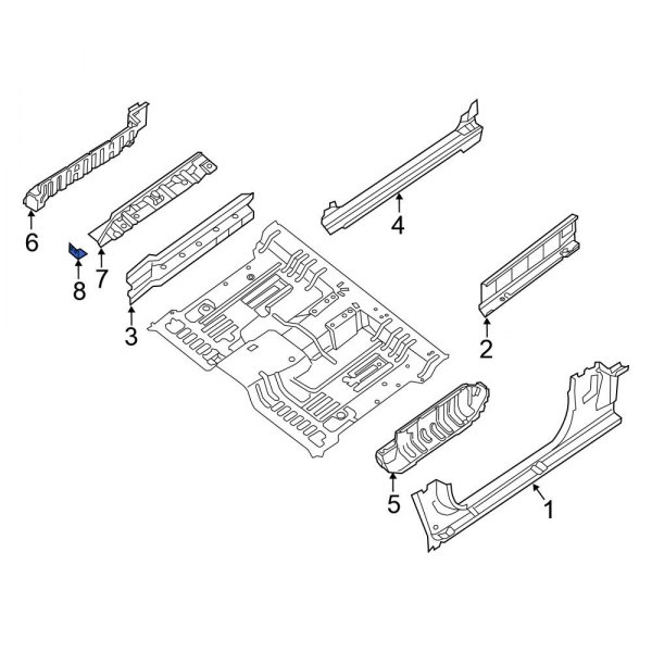 Rocker Panel Reinforcement Bracket