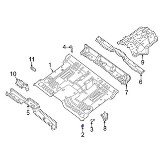 Nissan OE - Front Left Floor Pan Reinforcement