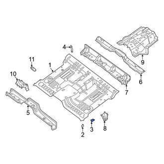 Nissan OE - Center Left Floor Pan Reinforcement