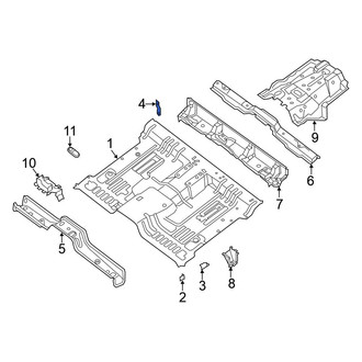 Nissan OE - Rear Right Floor Pan Reinforcement