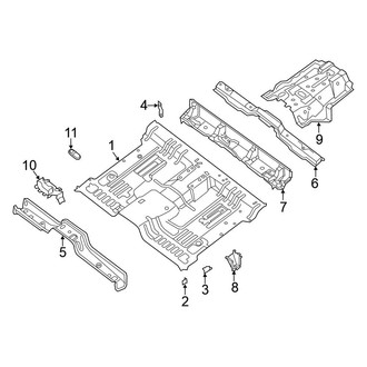 Nissan OE - Pillars, Rocker & Floor - Floor & Rails