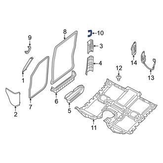Nissan OE - Rear Right Interior Grab Bar