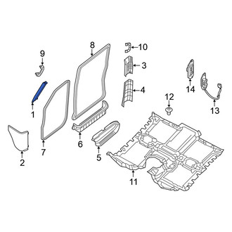 Nissan OE - Left Body A-Pillar Trim Panel