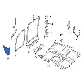 Nissan OE - Left Kick Panel Trim