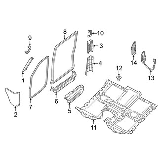 Nissan OE - Pillars, Rocker & Floor - Interior Trim
