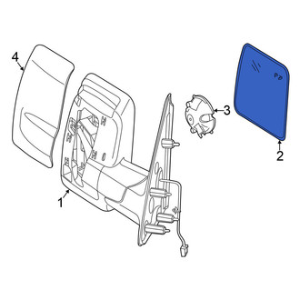 Nissan OE - Front Left Door Mirror Glass