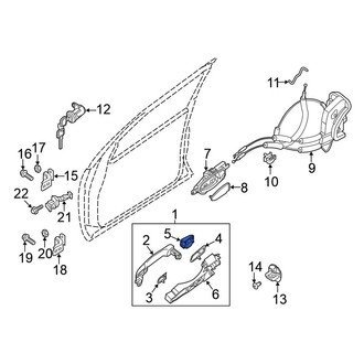 Nissan OE - Front Left Exterior Door Handle Cover
