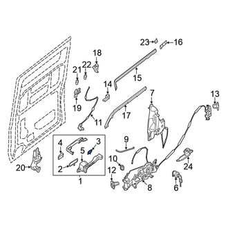 Nissan OE - Rear Right Exterior Door Handle Gasket