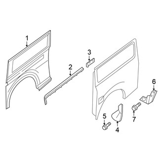 Nissan OE - Side Panel & Components (Passenger Side), (Standard Cargo Van)