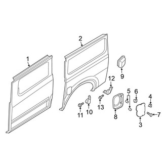 Nissan OE - Side Panel & Components (Driver Side), (Standard Cargo Van)