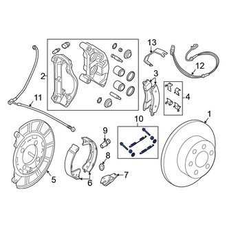 Nissan OE - Parking Brake Shoe Hardware Kit