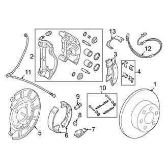 Nissan OE - Rear Suspension - Brake Components