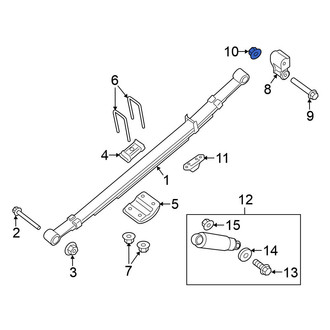Nissan OE - Leaf Spring Nut