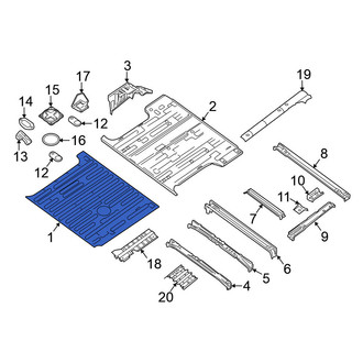 Nissan OE - Rear Center Floor Pan