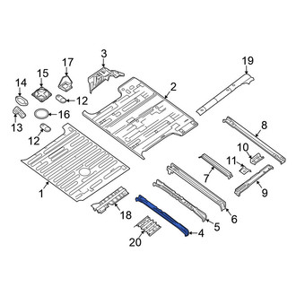 Nissan OE - Rear Forward Floor Pan Crossmember
