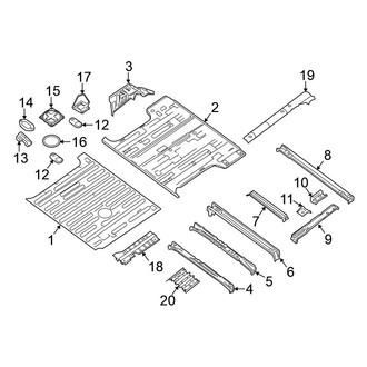 Nissan OE - Rear Body & Floor - Floor & Rails