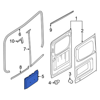 Nissan OE - Rear Left Door Water Deflector