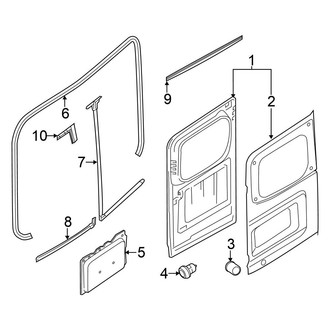 Nissan OE - Back Door - Door & Components (Standard Cargo Van)
