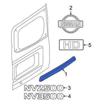 Nissan OE - Rear Door Molding