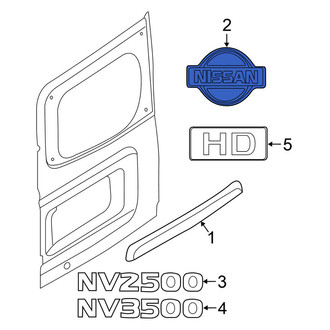 Nissan OE - Rear Door Emblem