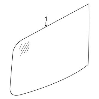 Nissan OE - Back Door - Glass & Hardware (Standard Cargo Van)