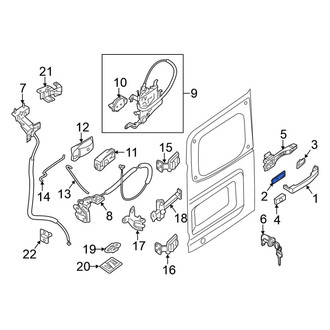 Nissan OE - Rear Right Exterior Door Handle Gasket