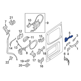 Nissan OE - Rear Right Exterior Door Handle Base