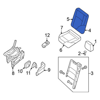 Nissan OE - Center Right Seat Back Cushion Cover