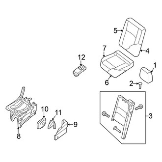 Nissan OE - Seats & Tracks - Rear Seat Components (3rd Row Seats, Right Side)