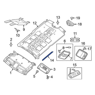 Nissan OE - Front Left Sunroof Opening Trim