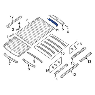 Nissan OE - Rear Roof Header Panel