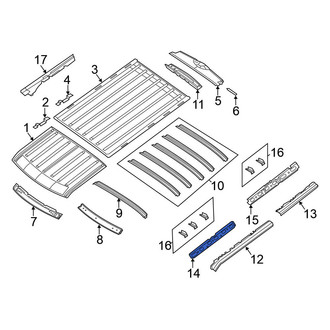 Nissan OE - Front Left Inner Roof Side Rail