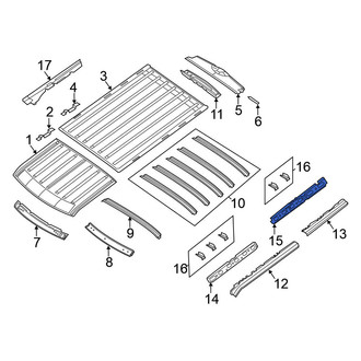Nissan OE - Rear Right Inner Roof Side Rail