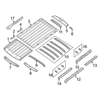 Nissan OE - Rear Right Roof Panel Reinforcement