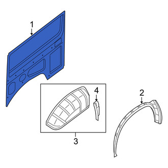 Nissan OE - Rear Right Inner Quarter Panel Reinforcement
