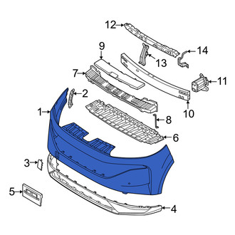 Nissan OE - Front Upper Bumper Cover