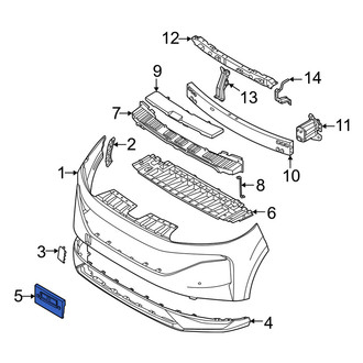 Nissan OE - Front License Plate Bracket