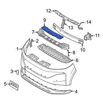 Nissan OE - Front Upper Bumper Impact Absorber