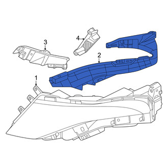 Nissan OE - Front Left Outer Daytime Running Light Bracket