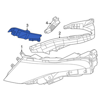 Nissan OE - Front Left Inner Daytime Running Light Bracket