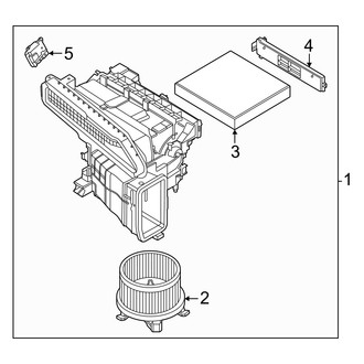 Nissan OE - Air Conditioner & Heater - Blower Motor & Fan