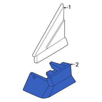 Nissan OE - Front Left Upper Fender Molding