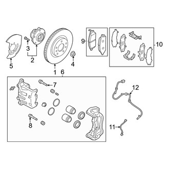 Nissan OE - Front Suspension - Brake Components