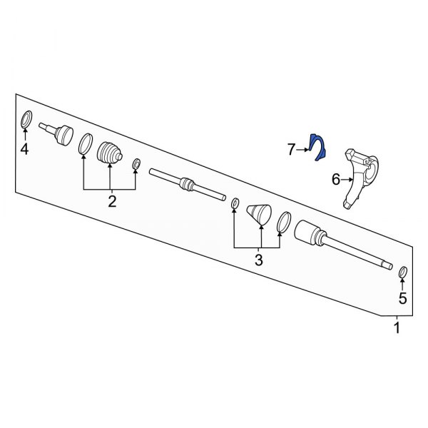 Nissan OE 397763JA0A - Front Right CV Axle Retainer Plate