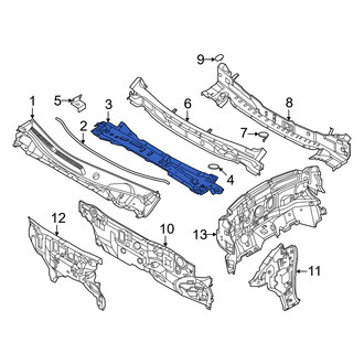 Nissan OE - Front Cowl Grille Panel