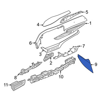 Nissan OE - Front Left Lower Inner Instrument Panel Trim Panel
