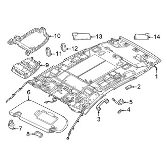Nissan OE - Roof - Interior Trim (W/O Sunroof), (SV)