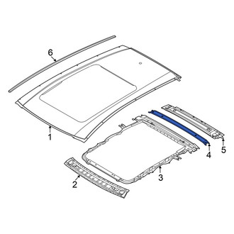 Nissan OE - Rear Roof Bow