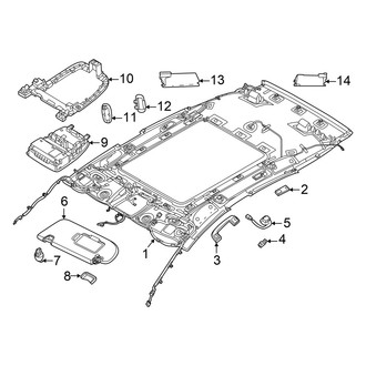 Nissan OE - Roof - Interior Trim (With Sunroof)